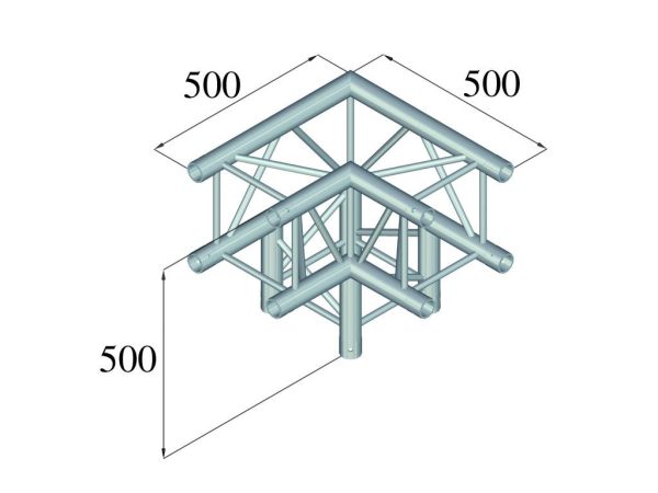 ALUTRUSS QUADLOCK 6082L-30 3-Wege-Ecke 90° mieten - Image 2