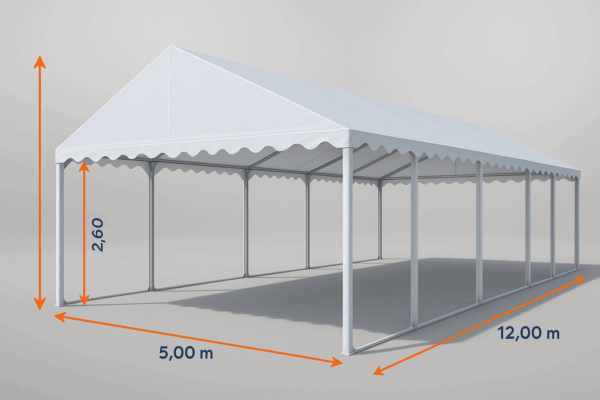Partyzelt 12 x 5 Meter mieten Zeltverleih – Bild 2
