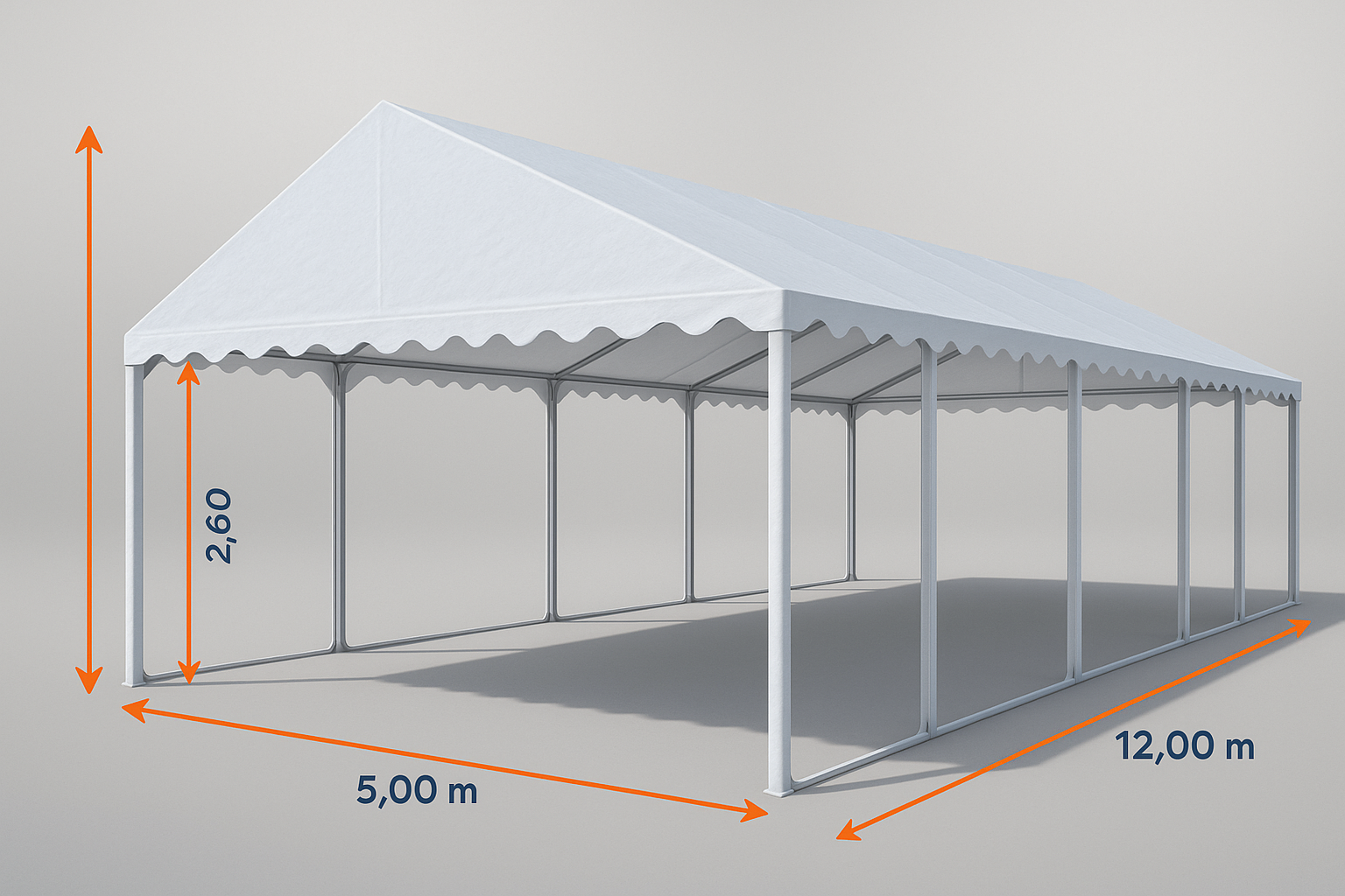 Partyzelt 12 x 5 Meter mieten Zeltverleih